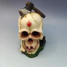 Axt Schädel Harz Handwerk, Feiertags Dekor Ornament