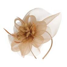 1 chiếc mũ cài tóc nữ kiểu Kentucky Derby, mũ dự tiệc trà, mũ lưới đính lông vũ, phụ kiện đội đầu cho đám cưới, tiệc cocktail, mùa hè, đi biển. - Nhiều màu - Xem 13