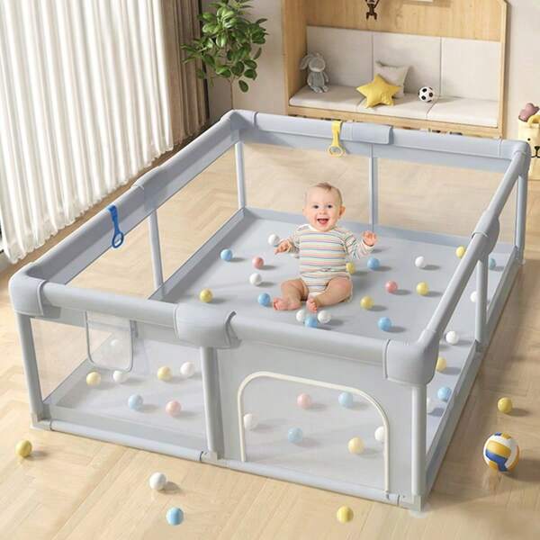 Parque infantil para bebés, Parque infantil para bebés pequeños, Parque infantil para bebés, Valla de juegos para actividades para bebés, Parque infantil extra grande para bebés