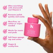 Nourishing Remover Pot |   No-Mess Nail Polish Removal For Hands & Feet |   Vitamin E & Chamomile |   Acetone-Free Super Fast Removal |   Vegan, Cruelty-Free - 1 - View 3