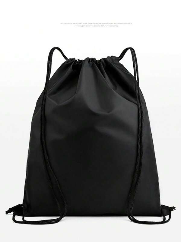 Polyester Drawstring Pocket Waterproof Backpack Bag, Nylon Drawstring Oxford Cloth Storage Bag