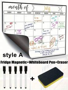 Lịch tủ lạnh từ tính có thể xóa khô, Lịch bảng trắng từ tính, Lịch kế hoạch gia đình hàng tháng, Lịch ghi nhớ thực đơn từ tính, Lịch tủ lạnh, Lịch từ tính có thể xóa, Trang trí nhà bếp, Lịch kế hoạch hàng tháng cho tủ lạnh, Phụ kiện tủ lạnh, Dùng để lập danh sách việc nhà và lên thực đơn (Nhiều kích cỡ), Bảng trắng - Nhiều màu - Xem 9