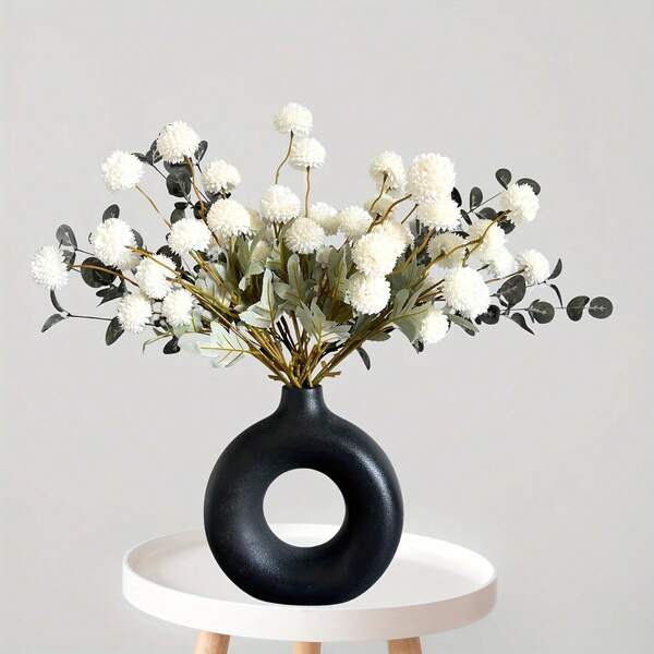 1pc 5 Flower Dandelion Artificial Flowers, Autumn Colors, Decoration For Living Room, Dining Table Floral Arrangement, Valentine Day, Gift Gifts Birthday Graduation