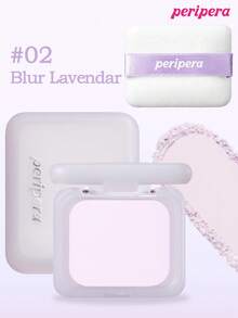 Peripera K-Beauty FILTER FIT 柔霧粉餅，壓粉式臉部定妝粉，輕盈遮瑕，質地平滑，控油亮膚，韓系妝容 - #02 Blur Lavendar - 查看 1
