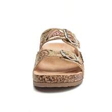 Women's Sandal Papete Sandal Fashion Sequins Design Sandal Bling Bling Different Sandal Women - 棕色 - 查看 5