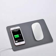 1pc Custom Leather Wireless Charging Mat,Leather Mouse Pad,Personalized Wireless Phone Charger,15W Fast Charger,Gift For Her,Docking Station, Anniversary,Father's Day Gifts