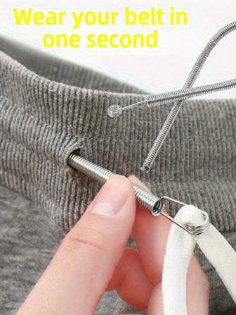 2-1 Pc Easy Threading Tool, Spring Eyelet Inserter, Flexible Threading Tool, Multi-Purpose Elastic Waistband Belt, Multi-Function Spring Eyelet Inserter, Compact And Portable, Suitable For Various Needlework Activities, Home Sewing Tools, Rope Garters.