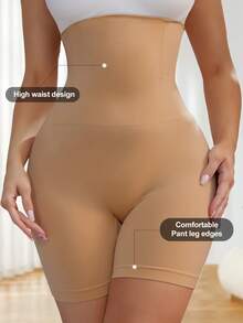 Women's High Waist Shaping Shorts - Bronze - View 7