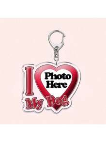 定制钥匙扣，情侣钥匙扣，情人节礼物，送给男朋友/女朋友的定制“我爱我的男朋友/女朋友”钥匙扣，送给他/她的定制钥匙扣和配饰，夏末，色彩缤纷，可爱，萌，有趣，卡哇伊，Y2K，时尚，男女皆宜，休闲，定制，个性化，独特，送给他的理想礼物，送给她的理想礼物，她，男朋友，女朋友，家人，朋友