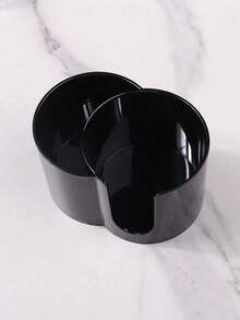 1Pc Clear Swab Dispenser Holder, Bathroom Container 3 Section Swab And Makeup Pad Holder, Dressing Table Organizer For Swabs, Pads, Dental Floss - Multicolor - View 9