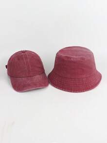 1pc Unisex Adjustable Vintage Bucket Hat, Versatile For Everyday, Travel, Outdoor, Casual, Cycling, Sightseeing, Suitable For Couple - Washed Bucket Hat - View 12