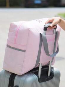 Thickened Upgraded Travel Mobile Business Travel Storage Bag, Large Capacity Luggage, Portable Foldable Luggage Storage Bag, Trolley Crossbody Bag, Round Label Luggage Bag, Trolley Suitcase, Foldable Travel Bag, Airplane Bag, Moving Packing Bag, Clothing Storage Bag, Travel Essential, Clothing Storage Bag. - Multicolor - View 5