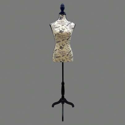 Forma de busto minimalista, peito plano estilo coreano, acessório de exibição de roupas de corpo inteiro