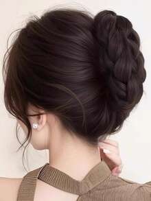 LYSW Kẹp tóc búi rối sành điệu, kẹp tóc búi tết phẳng, kẹp tóc búi rối cao, phụ kiện búi tóc bồng bềnh tự nhiên HA2798 Kẹp tóc hoa Kẹp càng cua dự tiệc Phụ kiện tóc nữ Kẹp tóc mùa hè đi biển nghỉ mát - Nhiều màu - Xem 6