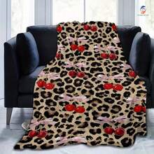 Colorful Leopard Print Blanket, Warm & Versatile For , Adds A Modern Touch To Your Home, Creating A Comfortable Bedroom Style.  Super Soft Flannel Printed  Blanket,As Birthday Gifts, Family, Wedding, Souvenir Blankets, Polyester Blankets Suitable For All Seasons, Washable, Machine Washable, Lightweight, Breathable, Comfortable, Warm, Unique, 280gsm For Him, Her Personalized Ideal Gifts For Her, Him, Family, Boyfriend, Girlfriend, Father, Family, Mother, Lover, Daughter, Son, Grandfather, Grandmother, Teacher,Doctor, Nurse,Friend, Classmate, Pet.Perfect Nap, Camping, Travel, Home, Daily Life, Office Decoration, Birthday, Anniversary, Valentine's Day, Thanksgiving, Graduation Season,Christmas, Halloween, Mother's Day, Father's Day, Wedding, New Year Gifts ,Sofa,Bed,Car,Bedroom,Living Room,Office,  Outdoor Camping, Beach,Wall Decoration - 多色10 - 查看 3