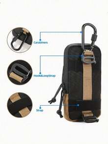 1Pc Hiking Shoulder Strap Bag, Multifunctional Sports Waist Bumbag, Shoulder Bag, Mini Wallet, Mobile Phone Package