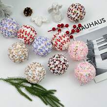 4 piezas Adornos de bolas de Navidad, Bolas de Navidad únicas con lentejuelas, Decoraciones de árbol de Navidad, Regalos de Navidad, Adecuado para Navidad, Acción de Gracias, Decoración de árbol de Navidad, Exhibición de ventana de hotel, Decoración de escenas festivas, Perfecto para Navidad, Ideal para la decoración del hogar en Acción de Gracias, Decoraciones navideñas, Decoración de habitación de invierno