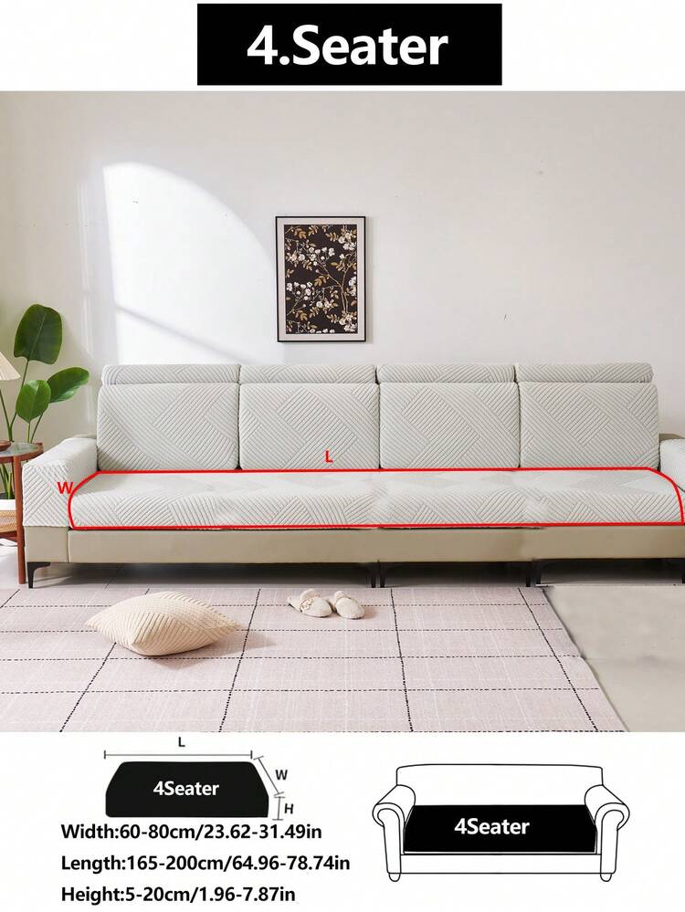 1 Vỏ bọc ghế sofa co giãn dày dặn, ấm áp, đệm ghế sofa chống trượt, phù hợp cho mọi mùa, vỏ bọc ghế sofa bằng vải, có thể giặt bằng máy, chống bụi, thân thiện với thú cưng, tấm bảo vệ ghế sofa trang trí, có thể điều chỉnh cho ghế sofa góc, phòng ngủ, văn phòng, phòng khách 1/2/3/4 chỗ ngồi - Màu Xám nhạt - Xem 14