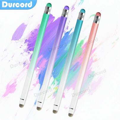 Durcord 4PCS/1PC 触控笔触摸屏触控笔适用于平板电脑通用头电容笔，触控笔兼容 Apple Android 平板电脑通用触控笔触摸屏，生日/复活节/男孩/女朋友的礼物