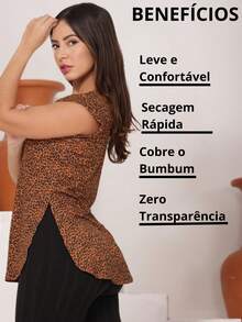 Vest Top Leggings Butt Cover For Gym Style And Comfort - In động vật - Xem 4