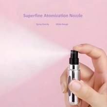 1 botella de perfume recargable con pulverizador, contenedor portátil para cosméticos de viaje, mini atomizador, regalo de San Valentín.