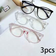 1/2 Stücke Unisex Stud Brille mit klaren Gläsern für Computer, Lesen, Gaming, TV, Smartphones, Augenschutz, klare Linsen Brillen Accessoires für Frauen