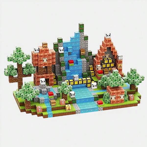 150pcs Magnetic Building Blocks Toy Set, Creative Construction Toys, Suitable For Children's Gift, Christmas Gift, Halloween Gift, Classroom Gift, Easter Gift And Learning Supplies