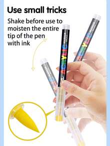 GuangNa Set de 288 colores de marcadores de pintura acrílica - Tinta líquida profesional opaca de secado rápido a base de agua para pintura en lienzo, decoración de rocas, diseño de telas, arte en madera, vidrio y cerámica | Suministros premium para artistas y manualidades con estuche, regalos de vuelta al colegio para niños y niñas - Multicolor - Ver 5