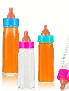 2 Pcs Mini Magic Milk Bottle Magic Toy, Magic Trick Fantasy Props Tool Trick Show For Reborn Doll's Accessories, Feeding Bottle Sets For Ages 3-14, Ideal For Christmas, Home Decoration, Kids Christmas, Dummy Clip, Kids Toys Age 2, Magic Tricks, Baby Doll Accessories, Doll Accessories - Multicolor - View 6