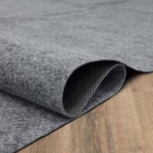 2x 8 1/8 Low Profile Non  Rug Pad Felt+ Rubber Pper, Great For Igh Traffic Areas - Safe For All Floors, Grey - 2'+x+8'1"+(Rectangular) - View 8