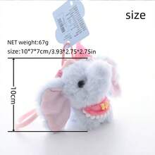 1pc Cute Big Ear Elephant Pendant - Girly Bag Charm, Gift For Birthday, Holiday, Valentine's Day, Graduation - Multicolor - View 8