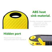 Dual USB Solar Power Bank, For Android, Type-C Input, Brings Strong Light, Suitable For Night Travel, Suitable For Charging All Mobile Phones. - 多色 - 查看 9