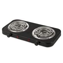 Fogareiro Elétrico Portátil 2 Bocas 2000W com Termostato e 5 Temperaturas