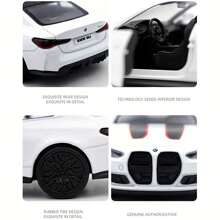 Makeda 1：36比例宝马M4 CSL锌合金一体式压铸合金汽车模型，创意模型玩具摆件，适合青少年成人收藏模型，可作为房间装饰礼物