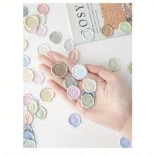 Wax Seal Stickers – 18-Piece Wax Seal Sticker Set With 6 Styles, Transparent Dried Flower Stamp Stickers, Self-Adhesive Envelope Sealing Stickers For Wedding Invitations - 綠色 - 查看 7