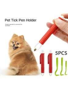 1 pieza Herramienta quitagarrapatas para mascotas, perros y gatos, set de herramientas para eliminar pulgas y garrapatas