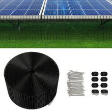 Bazargame 100 Foot Solar Panel Metal Wire Mesh Clamp Kit - Pigeon Bird Protection Kit, Solar Cell Protection Net, Iron Bird Protection Device - Black - View 7