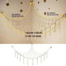 Triangle Toy Net Plush Toy Storage Corner Hanging Rope Hand-Woven Toy Hammock(1PC)