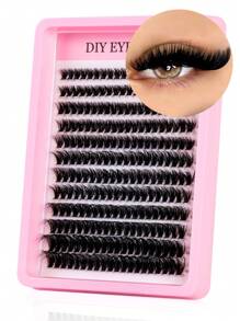 240pcs Fluffy Eyelash Clusters, 30D/40D/50D/80D Individual Lashes, Thick Cluster Eyelash Extensions, D Curl, 9-18mm Fine Cluster Lashes, Suitable For Travel, Daily Wear (Beginner Friendly), Weddings, Dates, Parties, Holidays, Also Great As Christmas/Halloween/Gift Eyelash Set - D - View 13