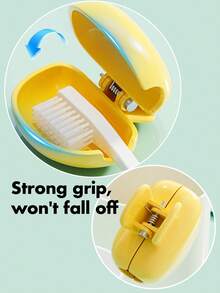 1 pieza/2/3 piezas Soporte para cepillo de dientes con forma de hongo, Cubierta protectora para cabezal de cepillo de dientes de viaje con diseño "SUERTE", Material ABS reforzado, Agarre fuerte y múltiples colores, Apto para uso diario, viajes, viajes de negocios, hoteles, hogar y vuelta al colegio