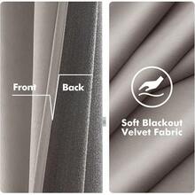 2 Panels Blackout Curtains Solid Soft Grommet Mustard Yellow Thermal Insulated Soundproof Room Darkening Curtains/Drapes/Panels Fall Living Room Bedroom 52 X 90 Inch - 銀色 - 查看 3