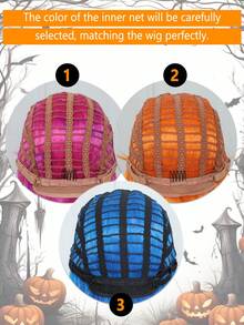 Peluca sintética resistente al calor de 14 pulgadas con flequillo, ondas de agua y ondas rizadas, de estilo Halloween, en colores naranja, azul, rosa rojo y azul mezclado, para mujeres, para uso diario, fiestas, Navidad, festivales de música, carnaval y Año Nuevo como regalo