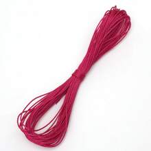 10M/Pack 1mm Polyester Triple Stranded Wax Thread With Bright Colors,Waxed Thread Cord,Necklaces Woven With Beads Are Used For Jewelry Making,Bracelets,Necklaces,Ropes Supplies,Red, Pink, Coffee, White, Colorful,Available In Multiple Colors-DIY Friendship Hand Rope,DIY Festival Creative Gifts - Wax Thread - View 9