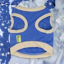 1pc Versatile Lightweight Sleeveless Vest, Minimalist Letter Design, Suitable For Cats & Dogs, Summer - Blue - View 9