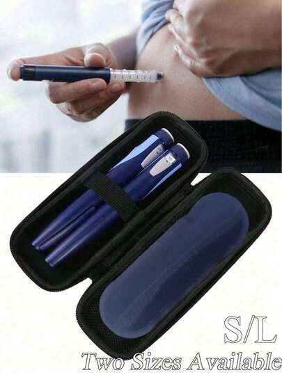 保温便携式胰岛素冷却袋 - 可装冰袋，轻便易携，拉链设计，糖尿病旅行收纳袋，便携式冷藏袋和冰袋，适用于胰岛素笔和血糖仪，应急包，露营急救包