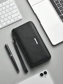 Men's Wallet, Fashion Large Capacity Multi-Card Slots Casual Long Zipper Phone Pouch Clutch Bag - Multicolor - View 12