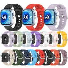 Correa de silicona deportiva compatible con Huawei Watch Fit 4 Pro/4, correa suave para muñeca de hombre y mujer, compatible con accesorios Huawei Fit 3 Pro - Fit3/Fit4/Fit4 Pro - Ver 8