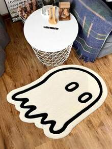 1pc Cartoon Cute Ghost Design Doormat, Small Rug, Welcome Mat, Carpet, Floor Mat, Outdoor Doormat, Kitchen Rug, Home Decor, Front Door Mat, Area Small Rug, Outdoor Mat, Home Decor, Area Rug, Garden Rug, Washable Carpet - Multicolor - View 2