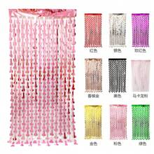 1/2 件成人背景流苏，单身派对装饰，金属箔流苏飘带，完美派对、家居和节日装饰，派对飘带，单身派对装饰