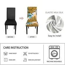 Tropische Schildkröte Bambus Stuhlbezug, Bankettstuhlbezug, Hochzeitsstuhlbezug, Heimstuhlbezug, abnehmbarer bedruckter Stuhlbezug, wasserdichter Tisch- und Stuhlüberzug, elastisches Gewebe einfach zu installieren, geeignet für Wohnzimmer, Esszimmer, Schlafzimmer, Arbeitszimmer, Büro, Hotel, Geschäft, Outdoor, Hochzeit, Bankett, Partyzubehör